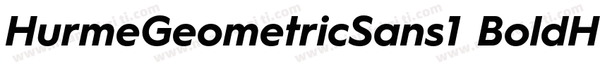 HurmeGeometricSans1 BoldHurmeGeomet字体转换